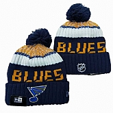 St. Louis Blues Team Logo Knit Hat YD (1)